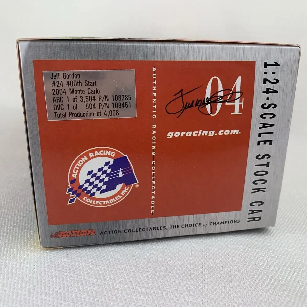 2004 Jeff Gordon #24 400th Start‎ Monte Carlo 1:24 NASCAR Action New!